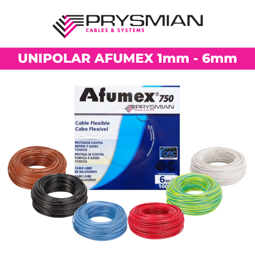 CABLE UNIPOLAR AFUMEX (1,5 6mm) – PRYSMIAN
