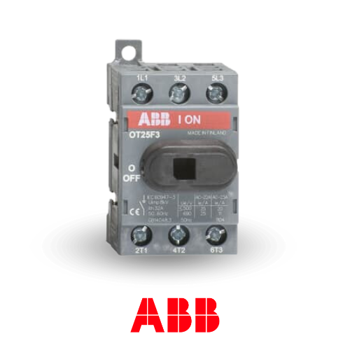 Interruptor tripolar 25a rotativo – ABB